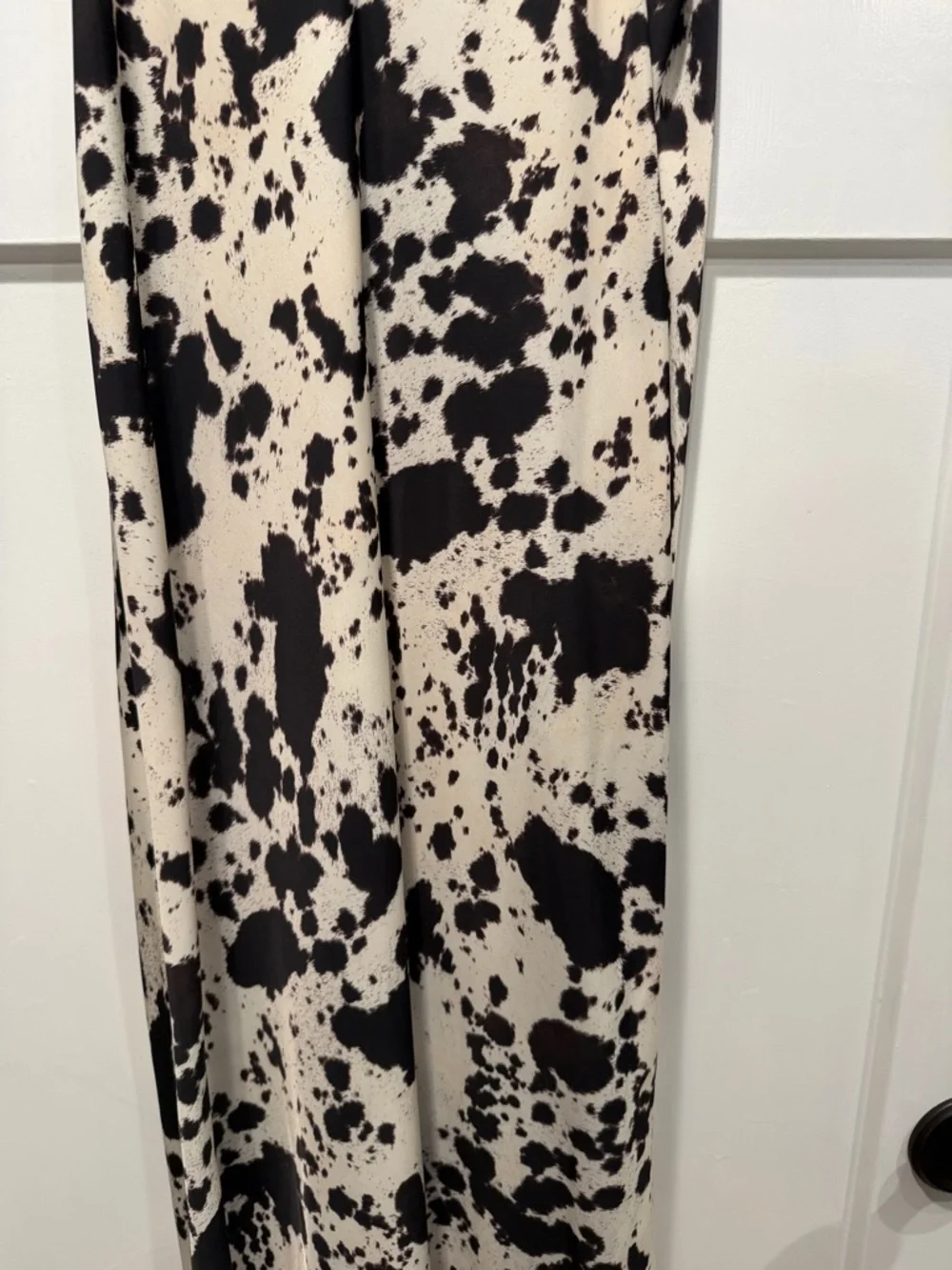 RESA Black and White Spatter Maxi Slip Dress - Picture 5 of 5